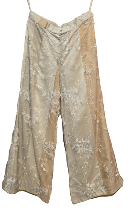 Formal chanderi Embroidered Palazzo pant
