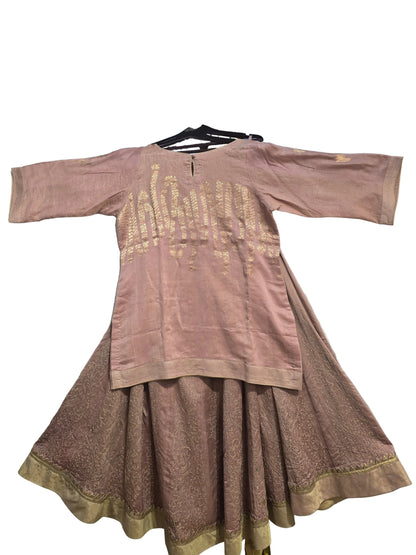 Semi stitched Formal Skirtset