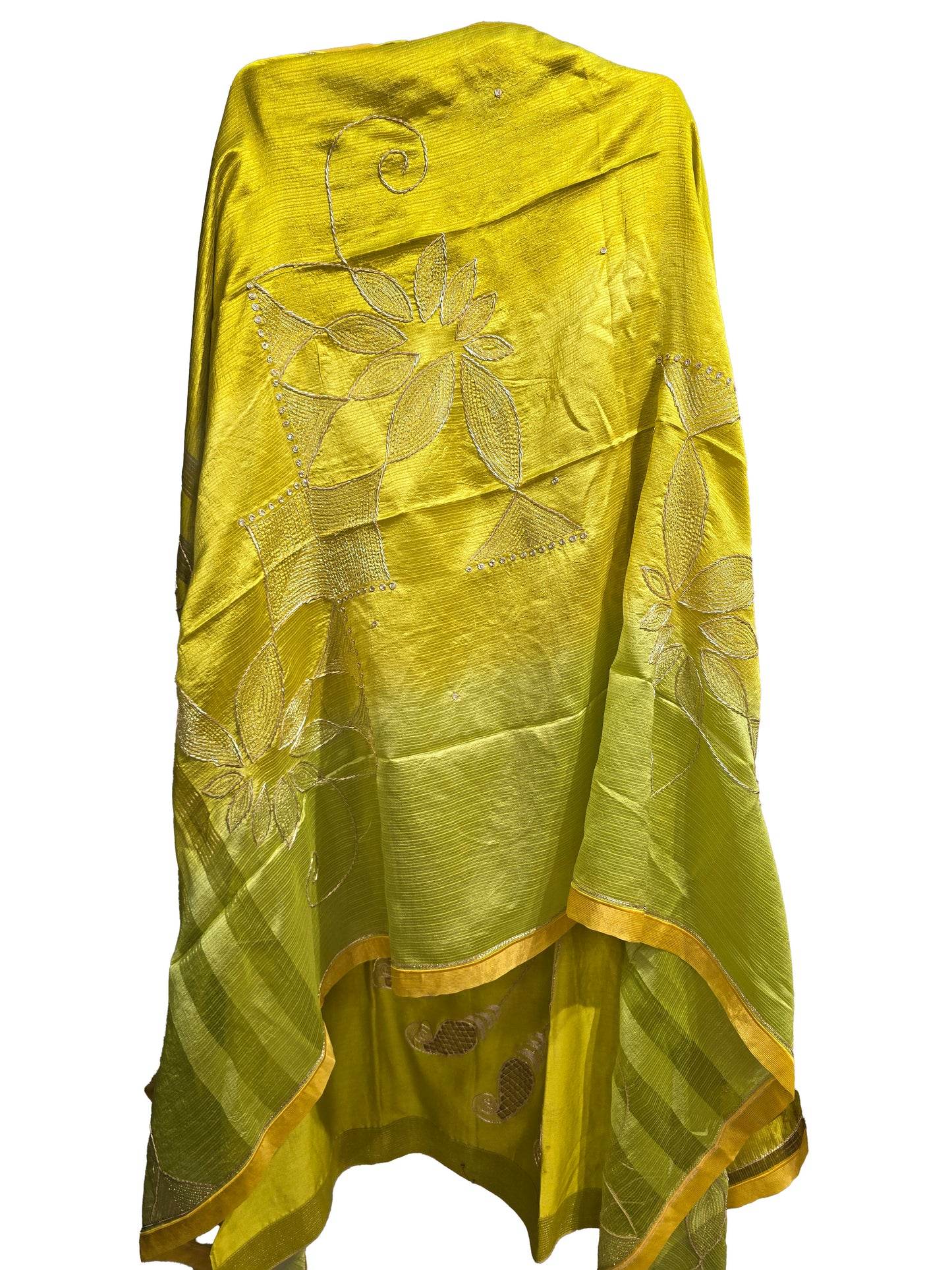 Semi Stitched Formal chanderi Suitset