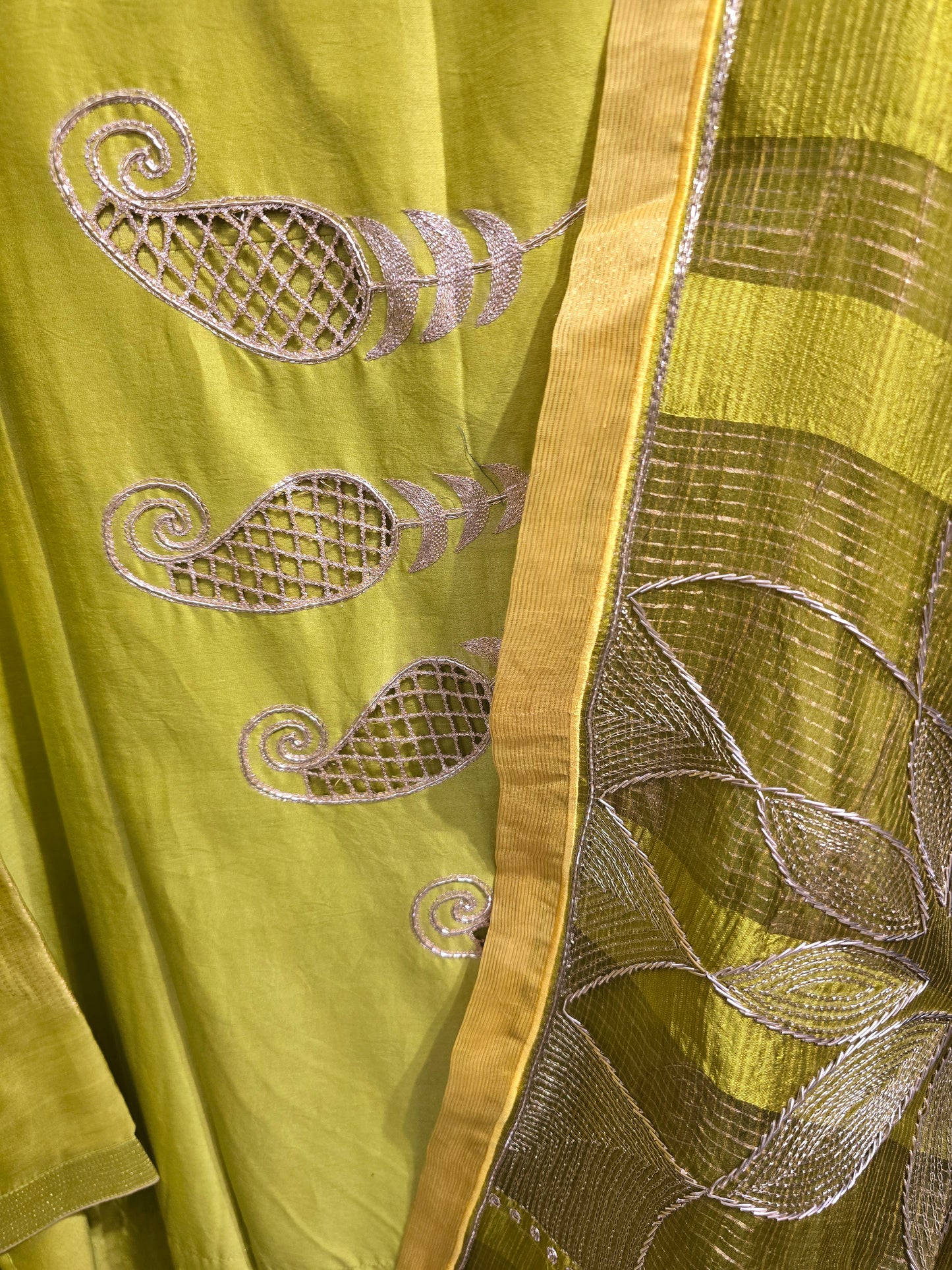 Semi Stitched Formal chanderi Suitset