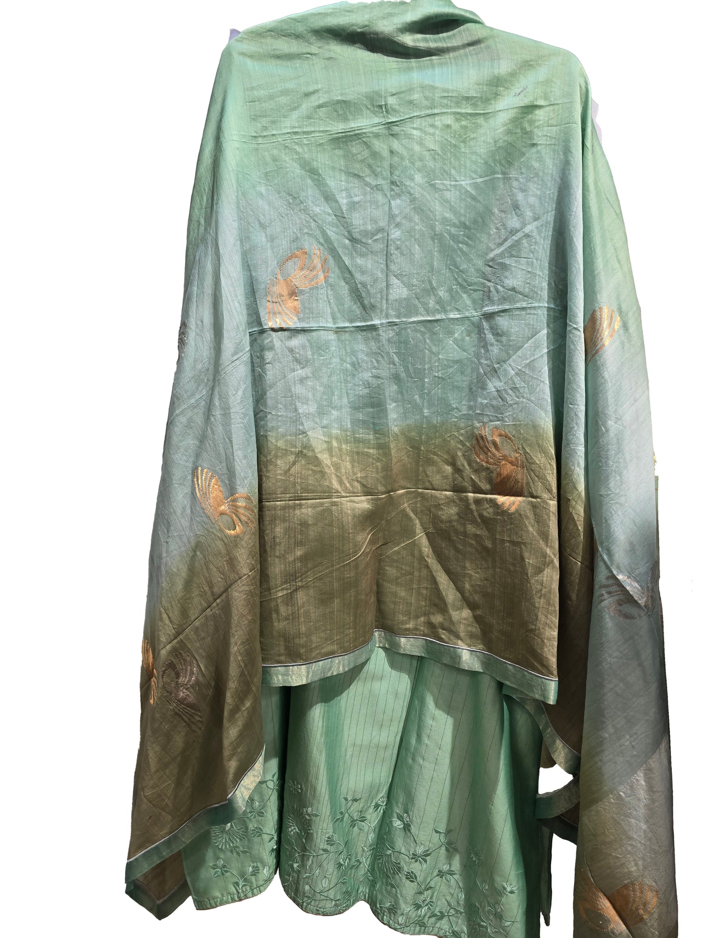 Semi Stitched Formal chanderi Suitset