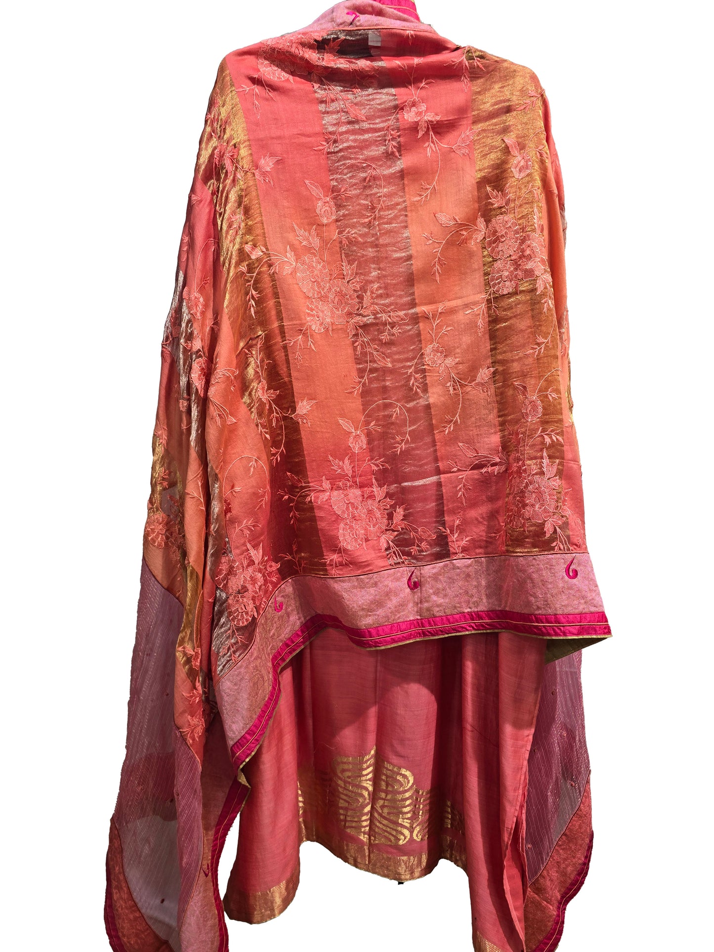 Semi Stitched Formal chanderi Suitset