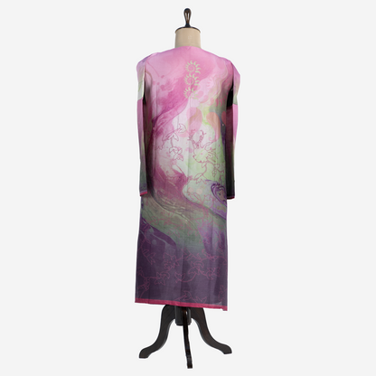 Semistitched Cotton Satin Kurta