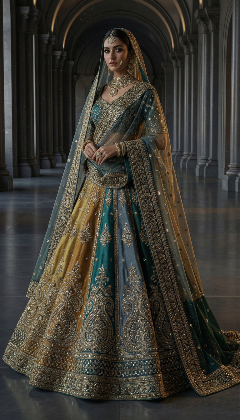 Formal embroidered Lehnga