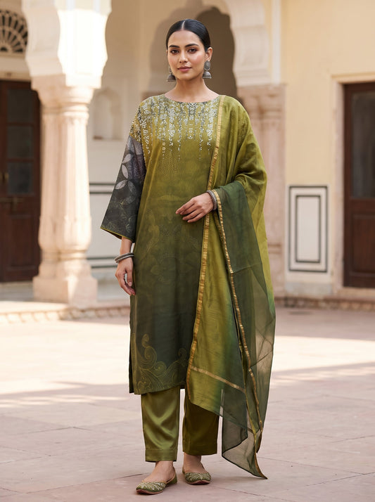Semi Stitched Cotton Casual Suitset VISHAL KAPUR