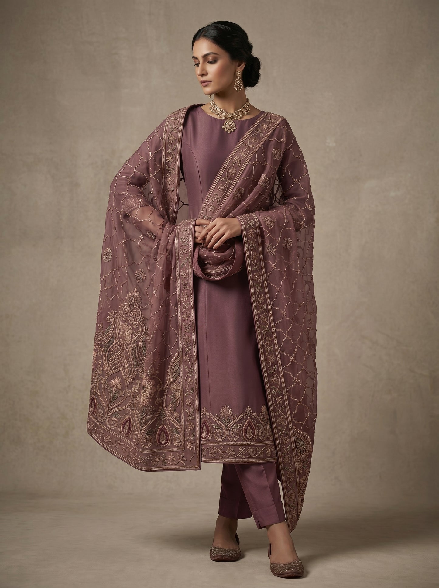 Formal Made to Order Embroidered Dupatta