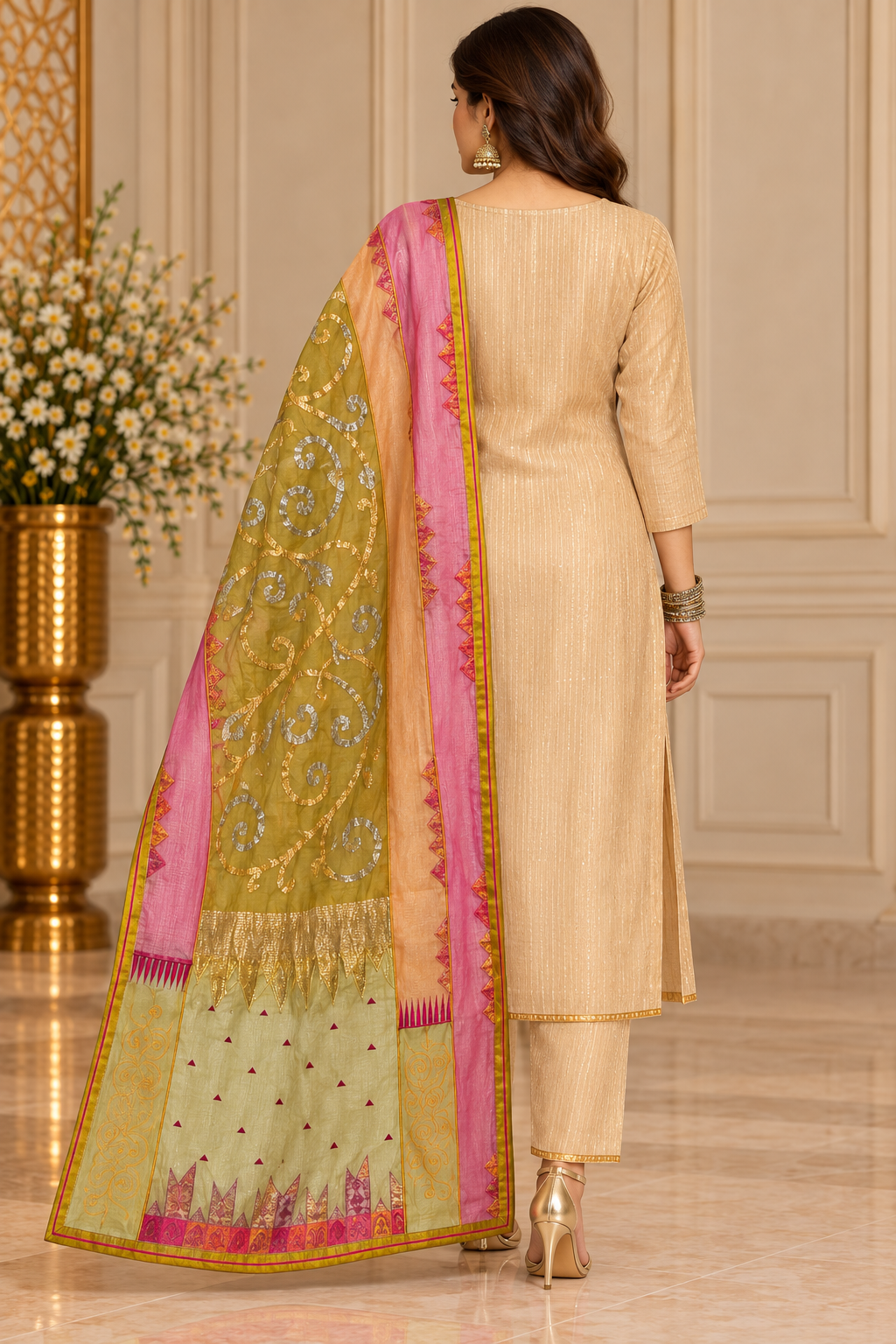 Formal Chanderi  Dupatta