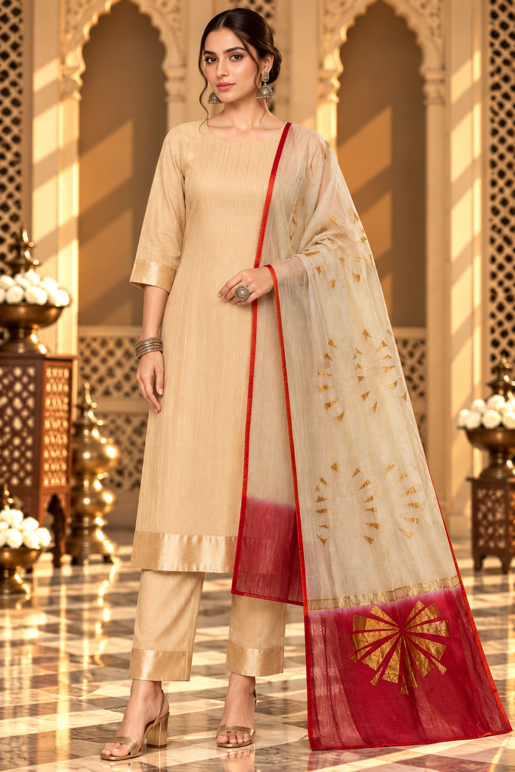 Formal Chanderi  Dupatta