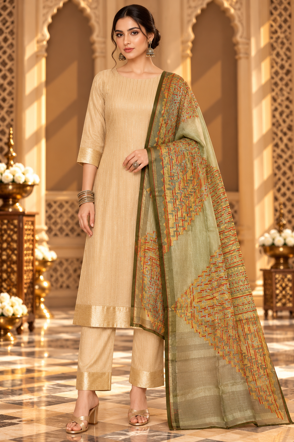 Formal Chanderi  Dupatta