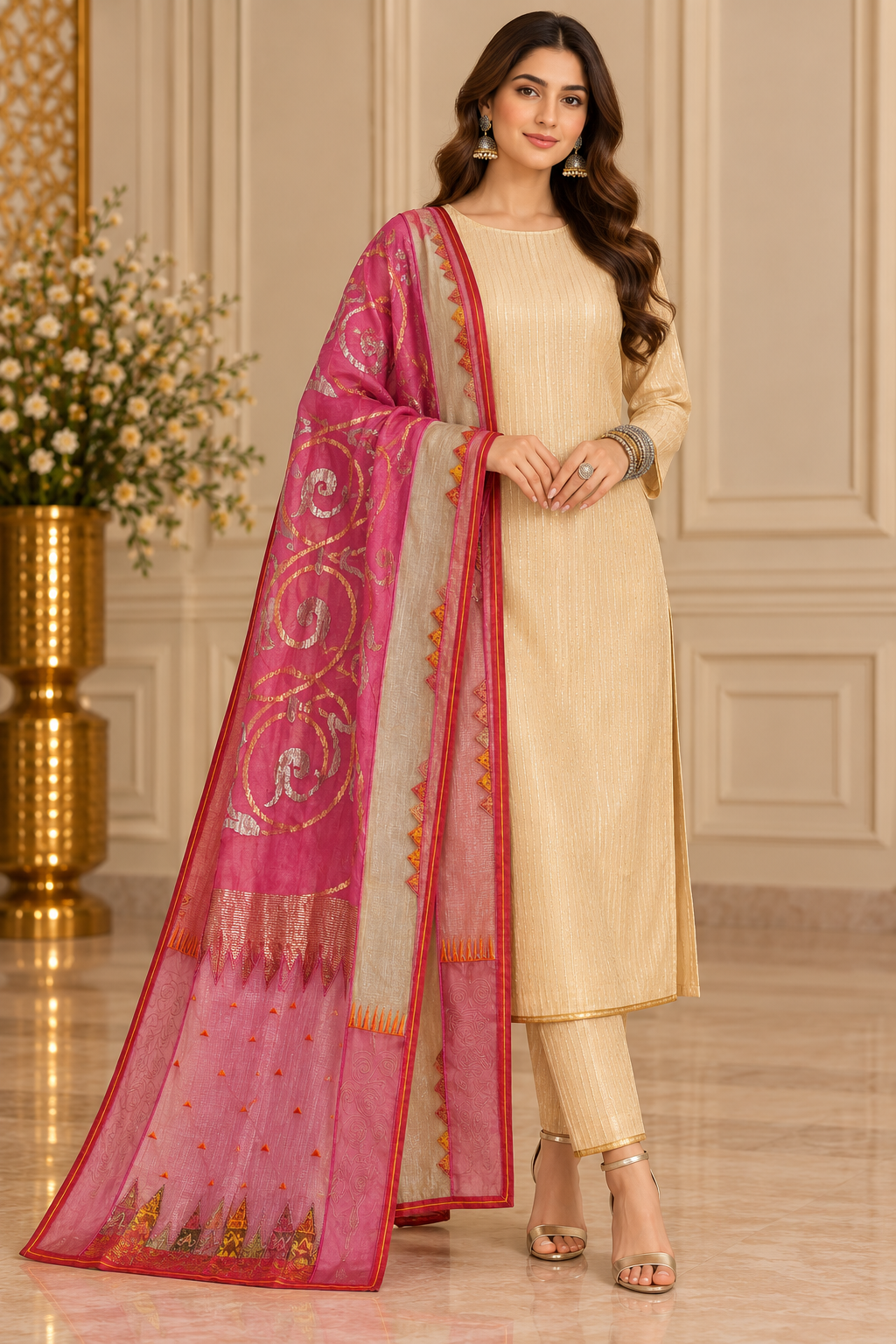 Formal Chanderi  Dupatta
