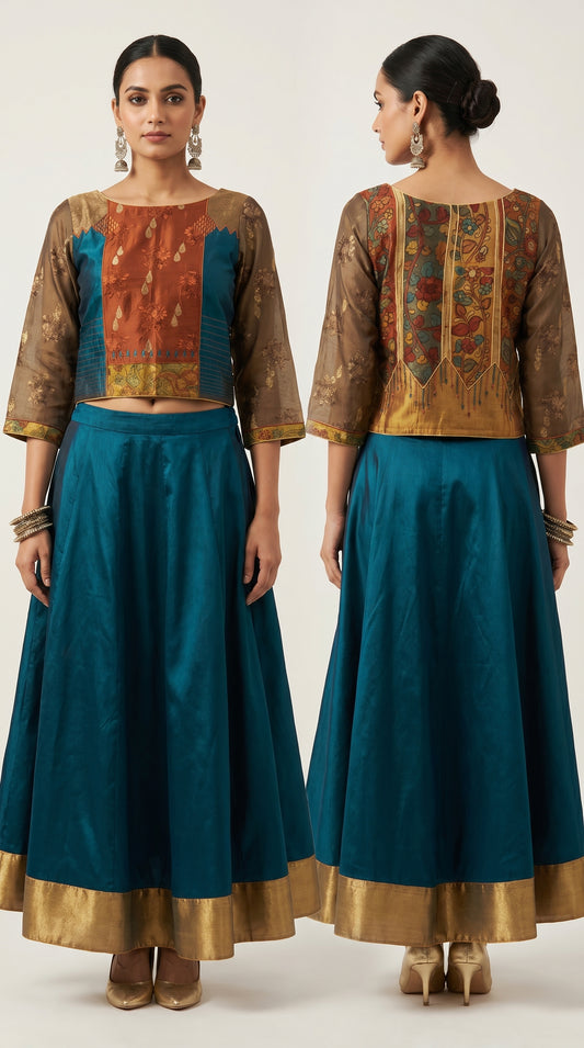 Stitched Chanderi Ɓlouse