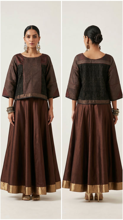 Stitched Chanderi Ɓlouse
