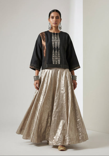 Semi stitched Formal Skirtset