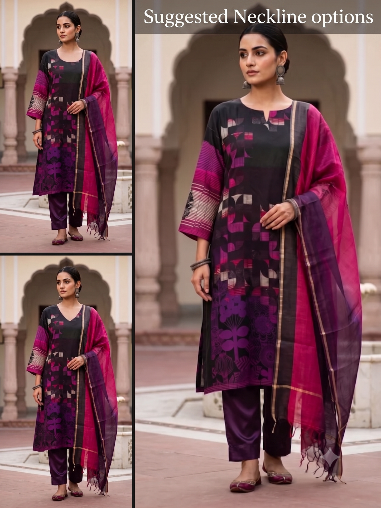 Semi Stitched Cotton Modal Casual Suitset