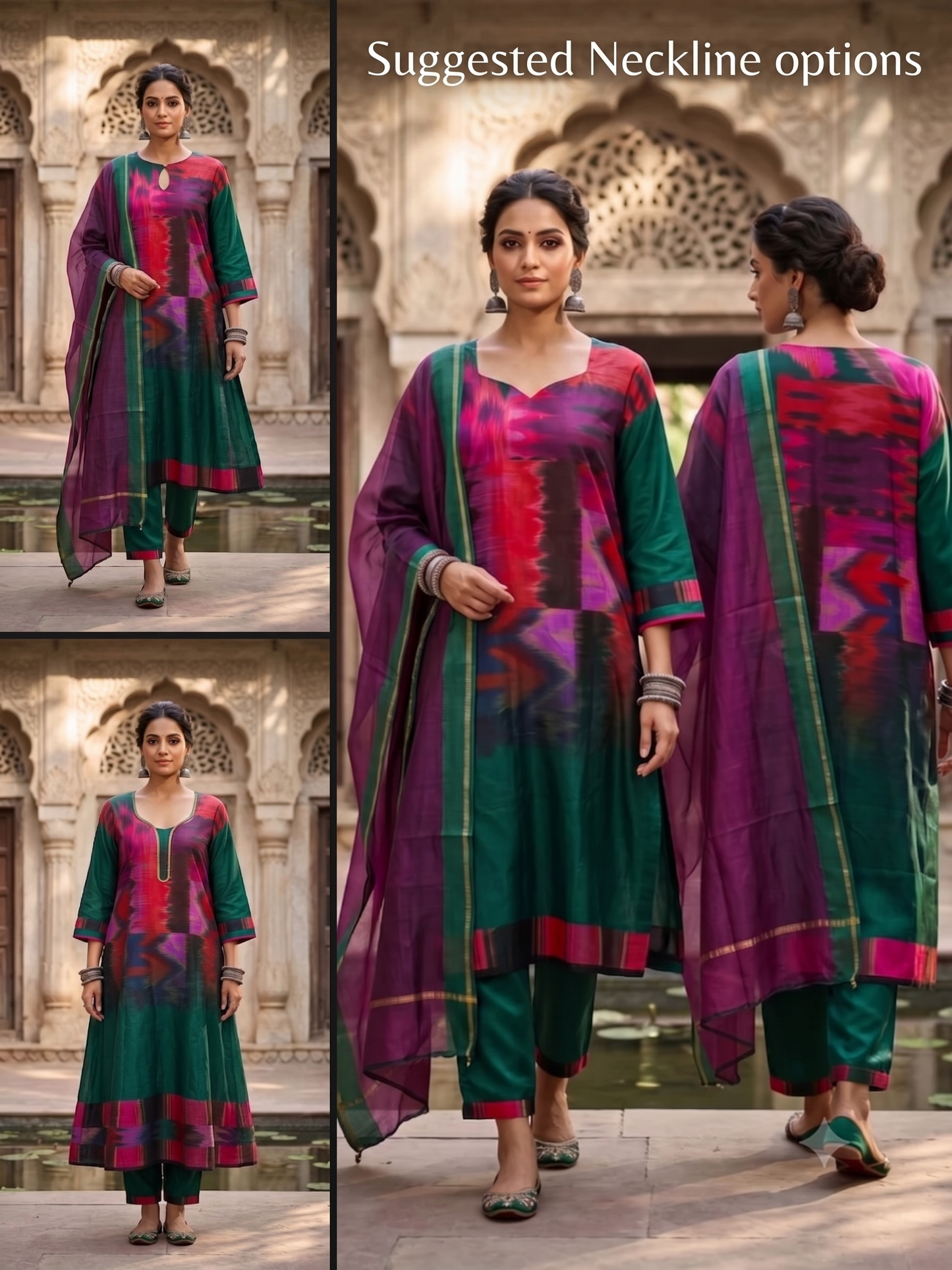 Semi Stitched Cotton Satin Casual Suitset