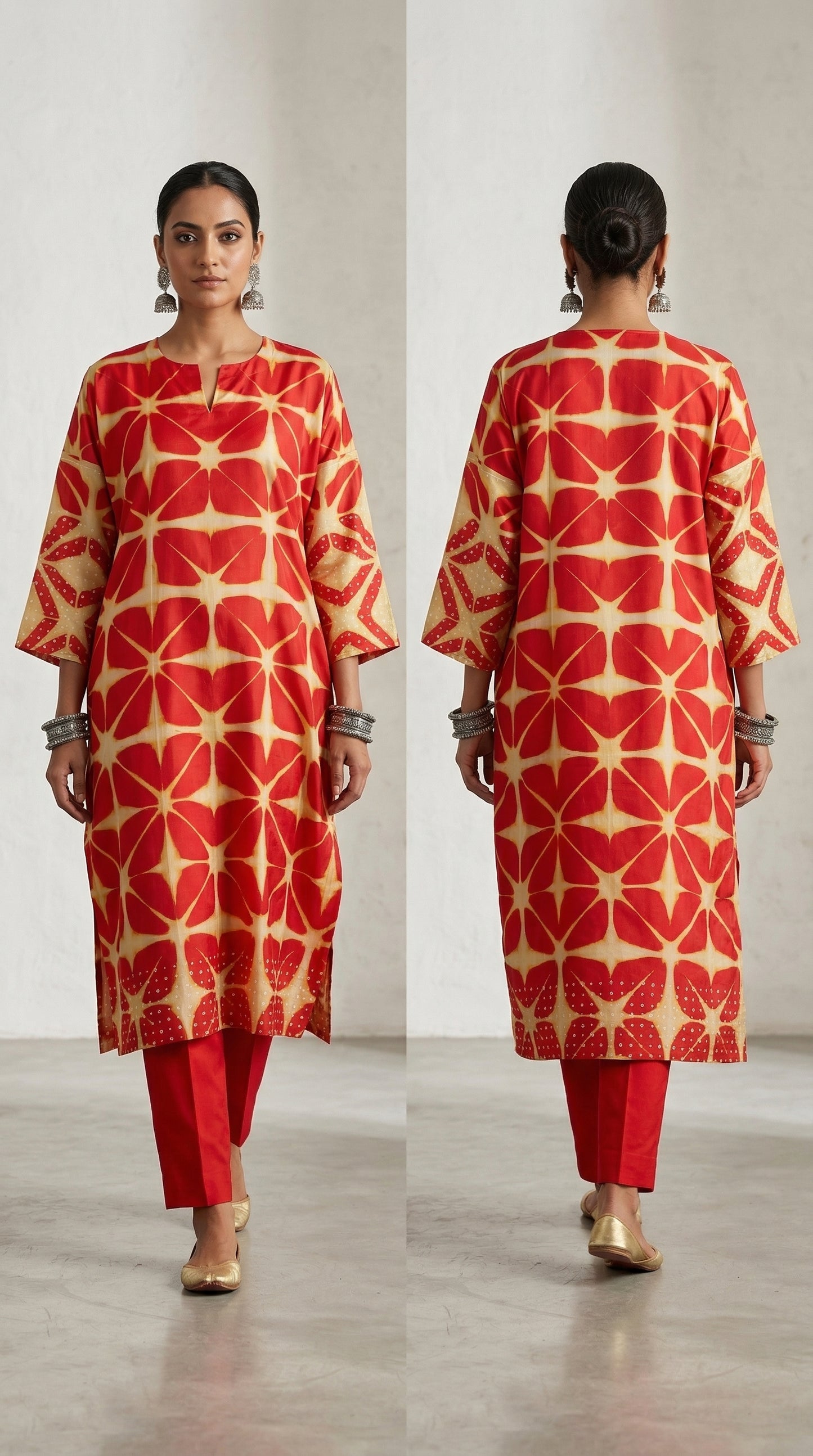 Semi Stitched Cotton lawn kurta