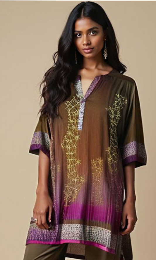 Stitched Digital Printed Short Tunic