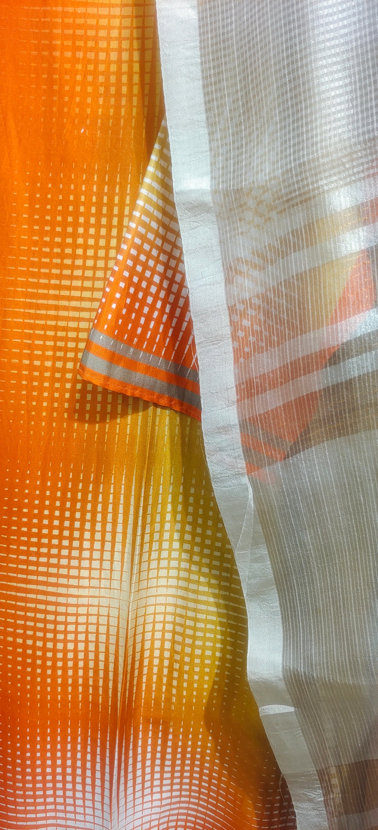 Semi Stitched Chanderi Kurta