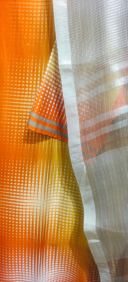 Semi Stitched Chanderi Kurta