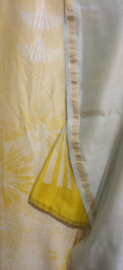 Semi Stitched Cotton kurta