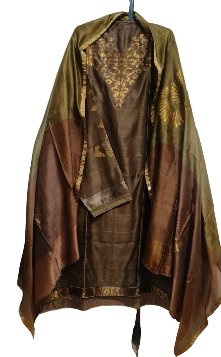 Semi Stitched Formal Chanderi Suitset