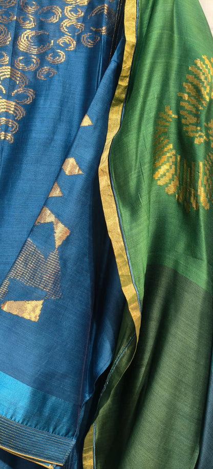 Semi Stitched Formal Chanderi Suitset