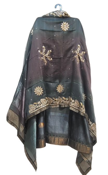 Semi Stitched Formal Chanderi Suitset