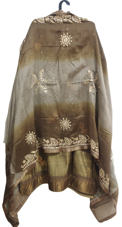 Semi Stitched Formal Chanderi Suitset