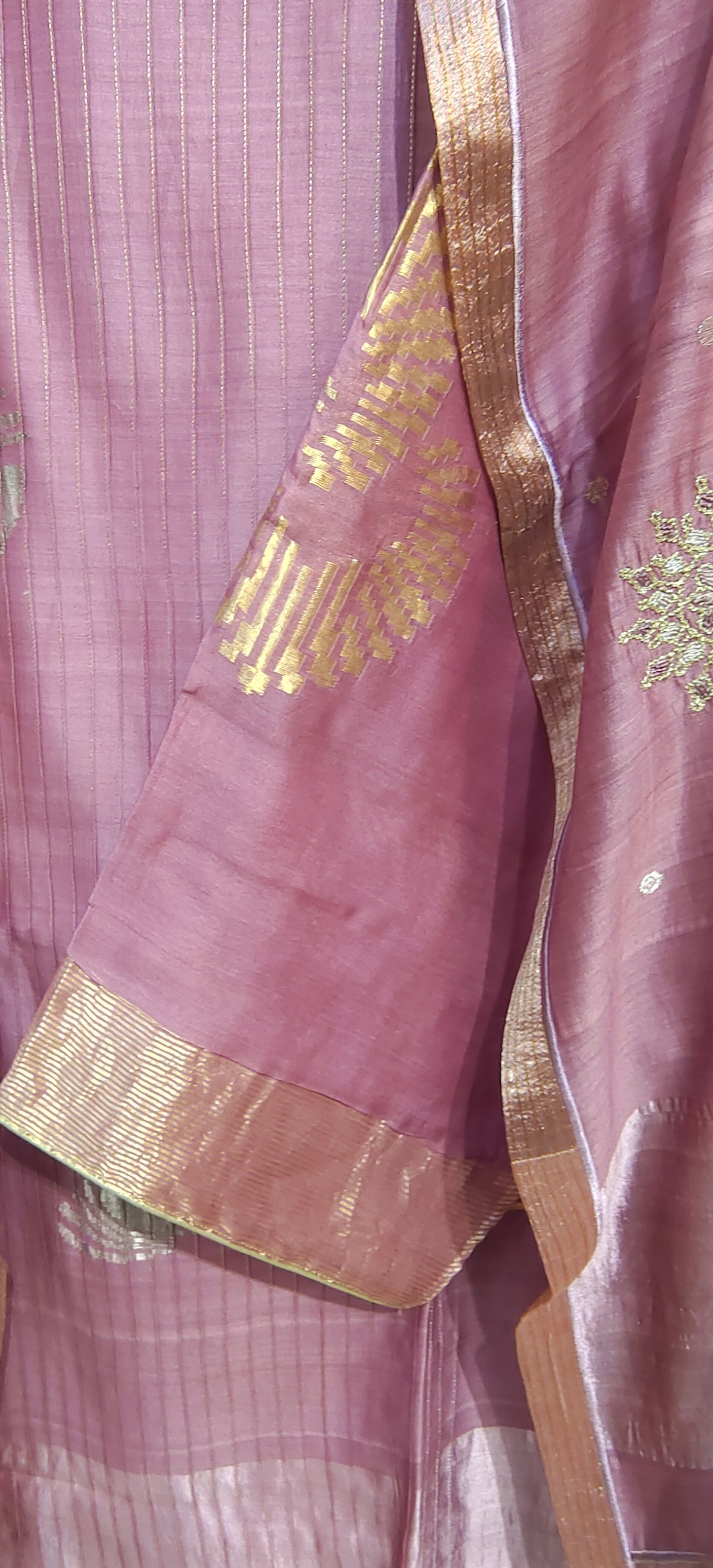 Semi Stitched Formal Chanderi Suitset