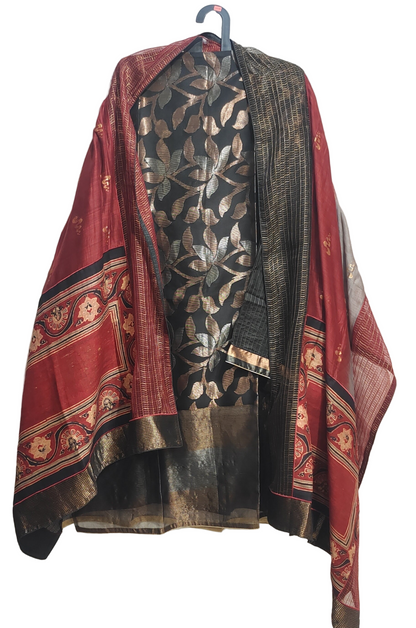 Semi Stitched Formal Chanderi Suitset