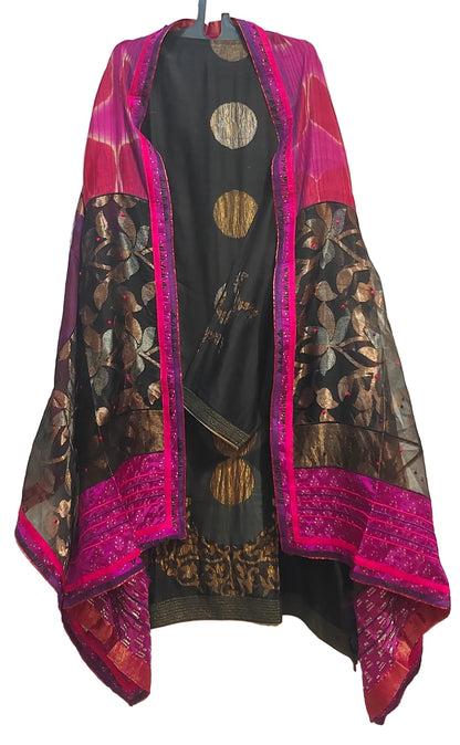 Semi Stitched Formal Chanderi Suitset