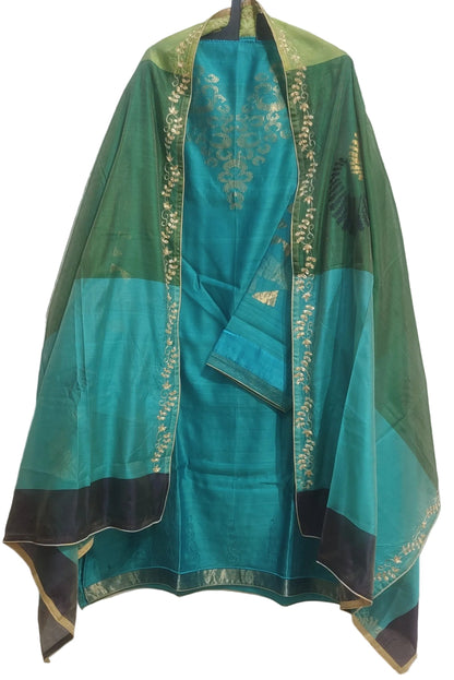 Semi Stitched Formal Chanderi Suitset VISHAL KAPUR