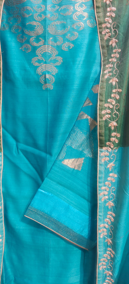 Semi Stitched Formal Chanderi Suitset