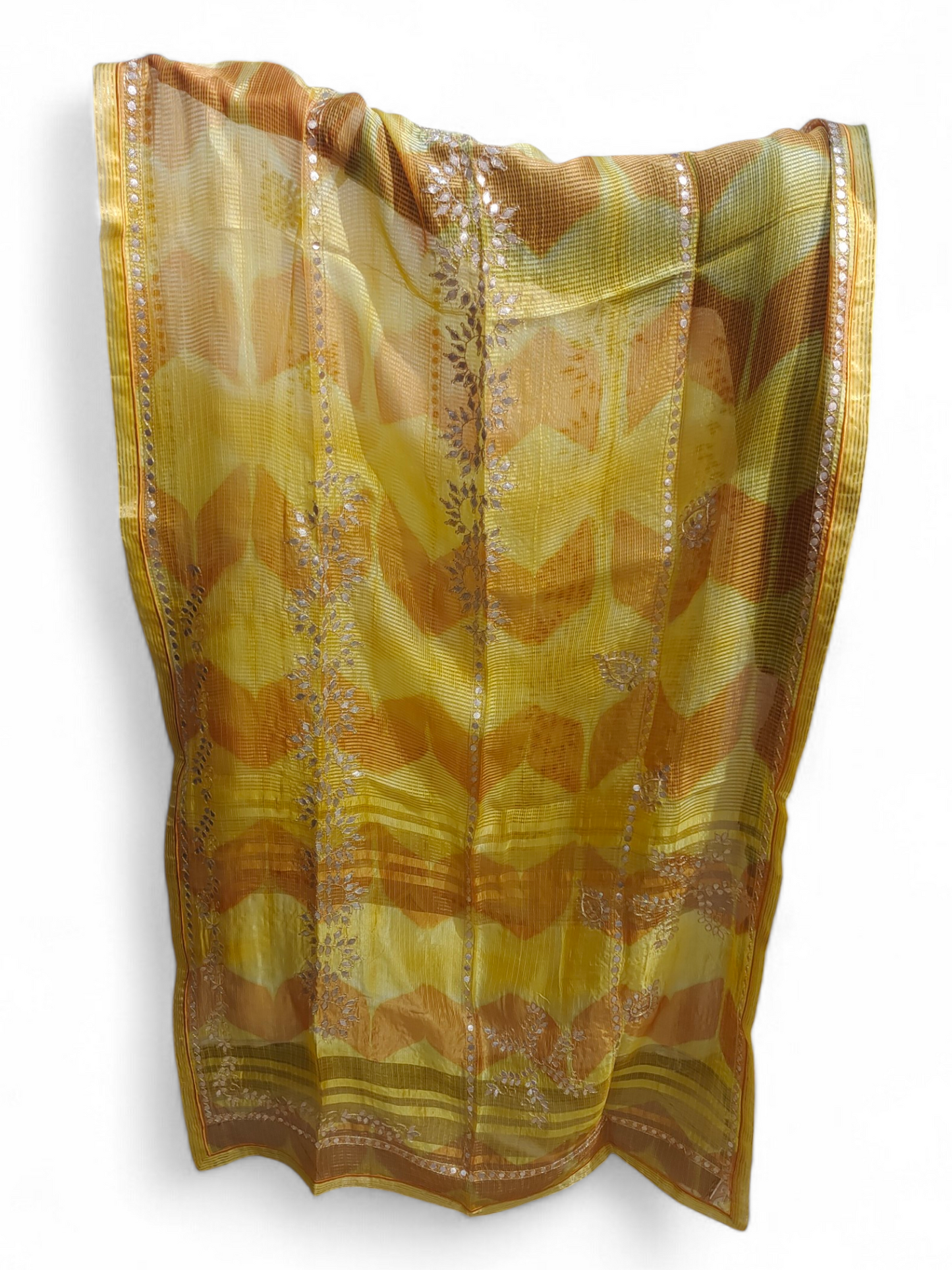 Semi Stitched Formal chanderi Suitset