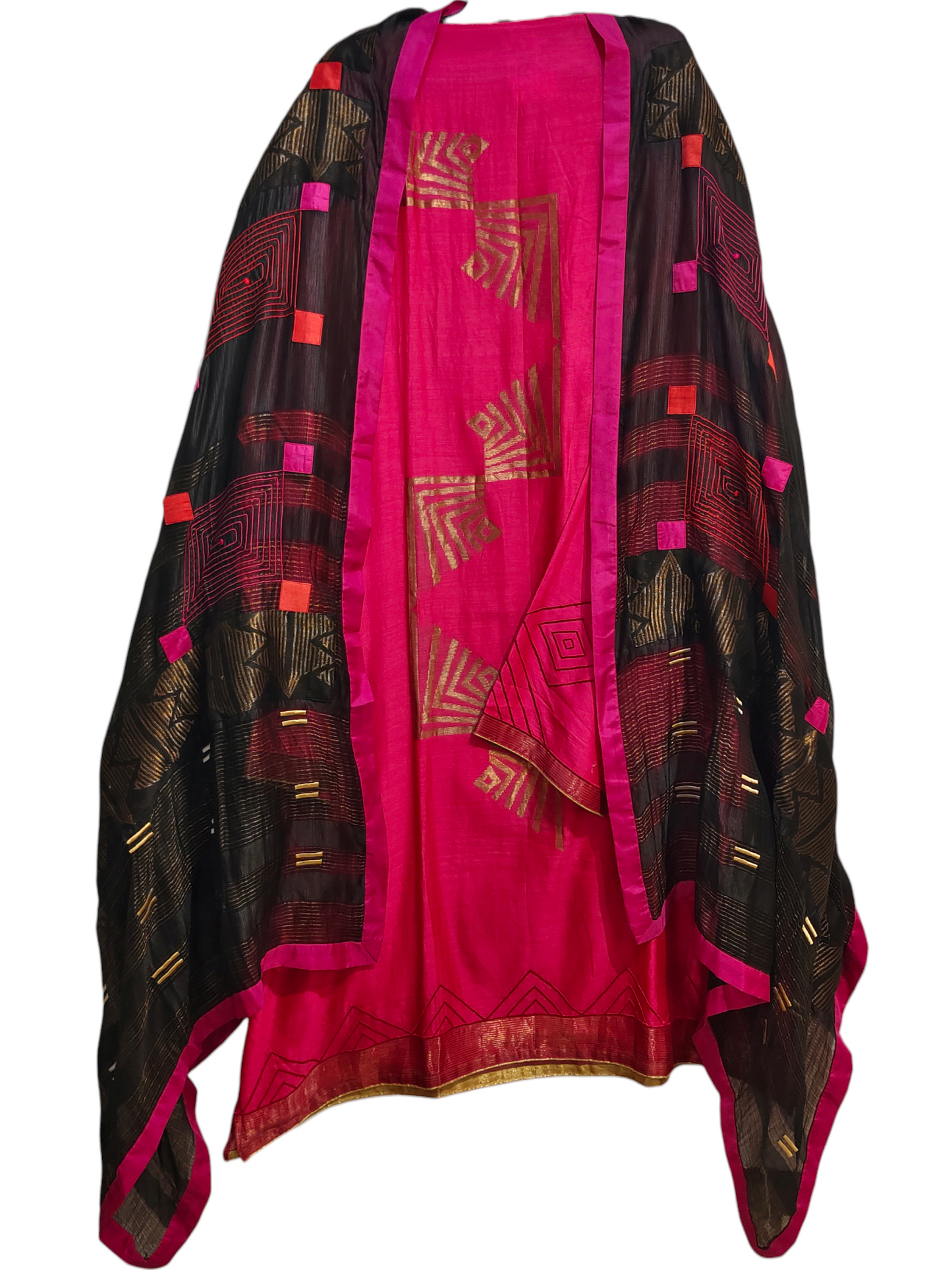Semi Stitched Formal chanderi Suitset