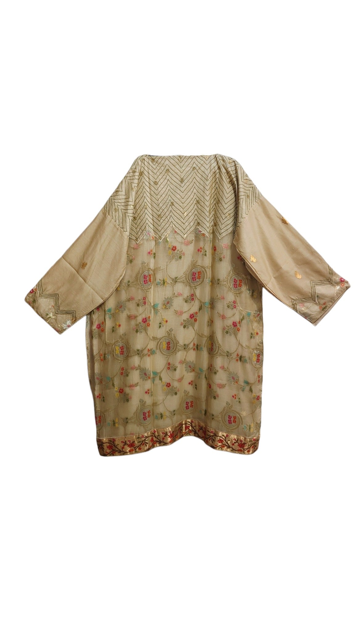 Semi Stitched Chanderi Formal Suitset