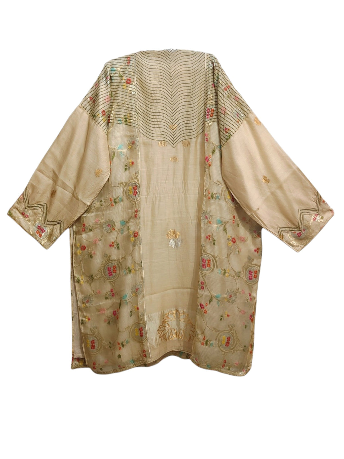 Semi Stitched Chanderi Formal Suitset