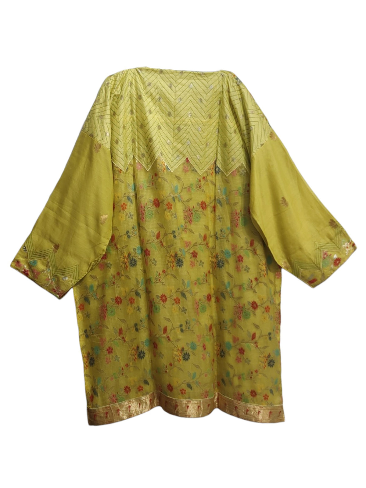 Semi Stitched Chanderi Formal Suitset