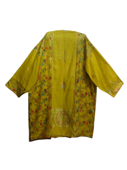 Semi Stitched Chanderi Formal Suitset