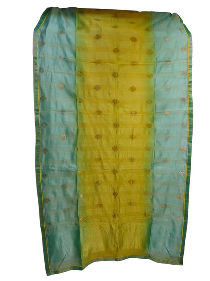 Semi Stitched Chanderi Formal Suitset