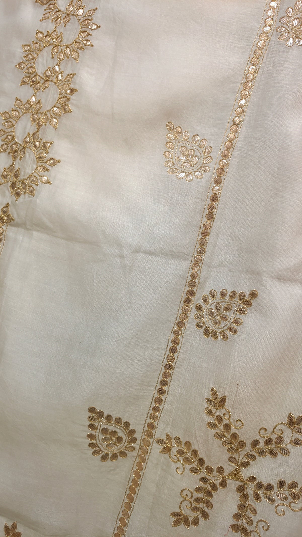Semi Stitched Chanderi Formal Suitset