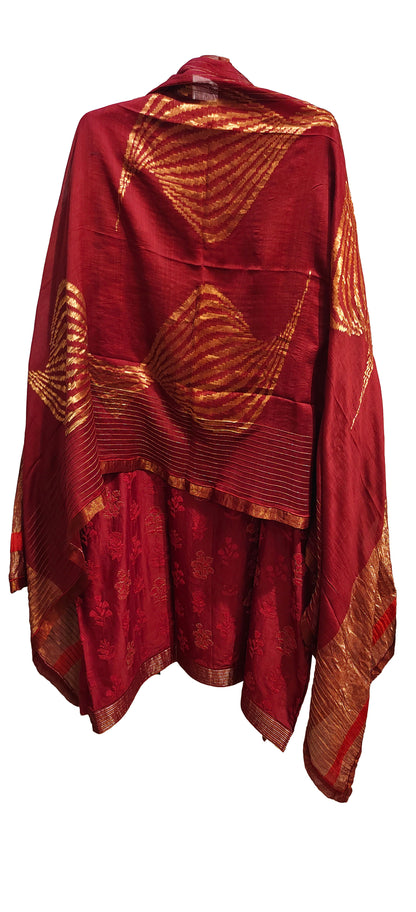 Semi Stitched Formal chanderi Suitset