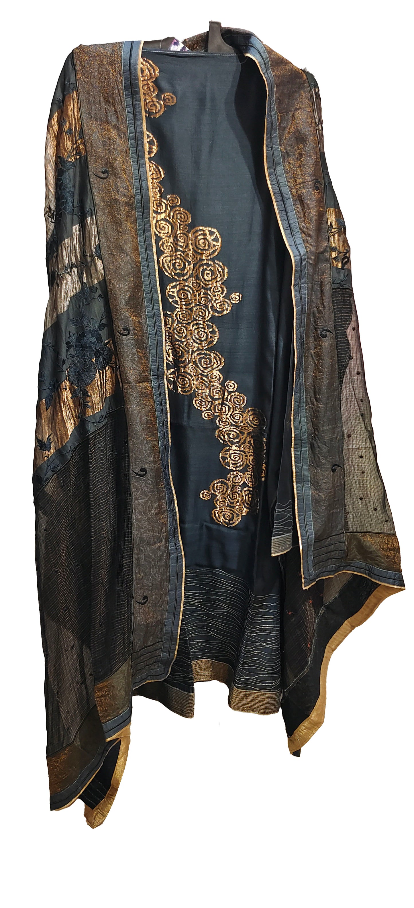 Semi Stitched Formal chanderi Suitset
