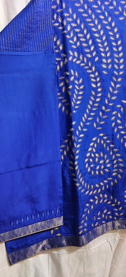 Semi Stitched silk cutwork applique Short Tunic