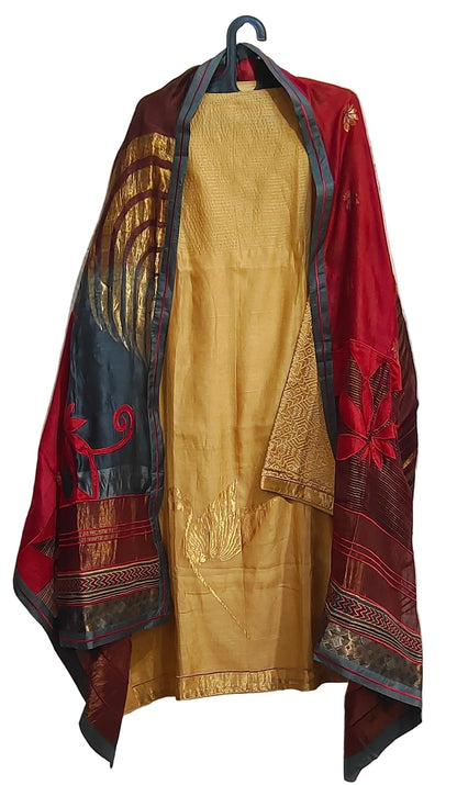 Semi Stitched Formal Chanderi Suitset