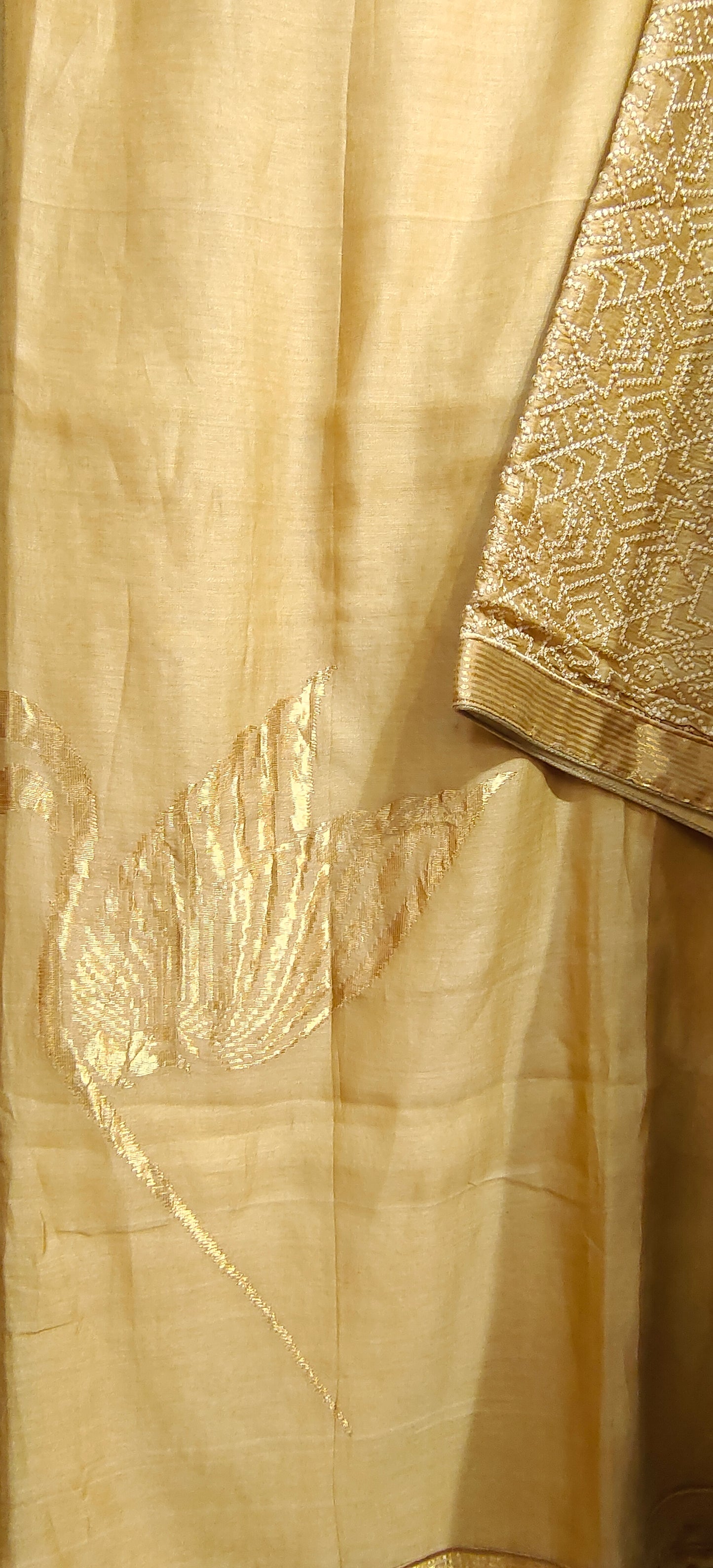 Semi Stitched Formal Chanderi Suitset