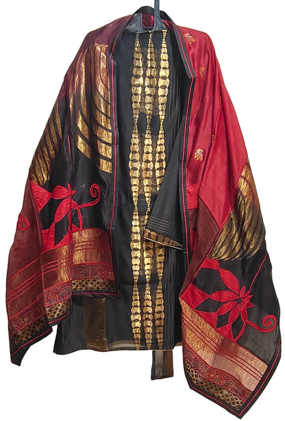 Semi Stitched Formal Chanderi Suitset