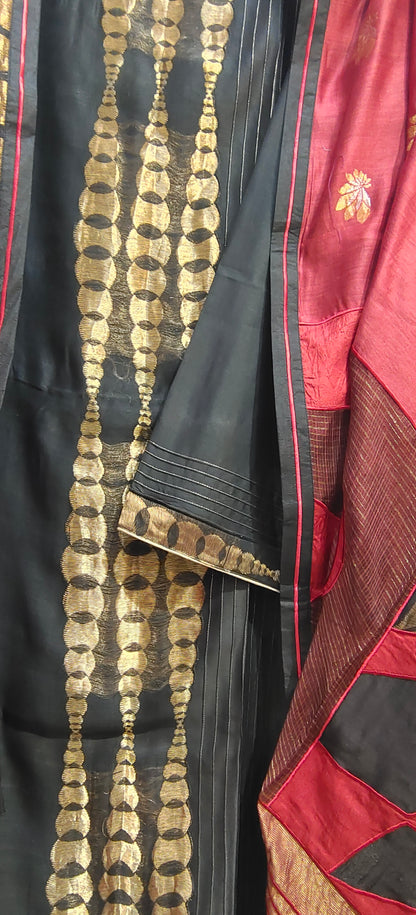 Semi Stitched Formal chanderi Kurta