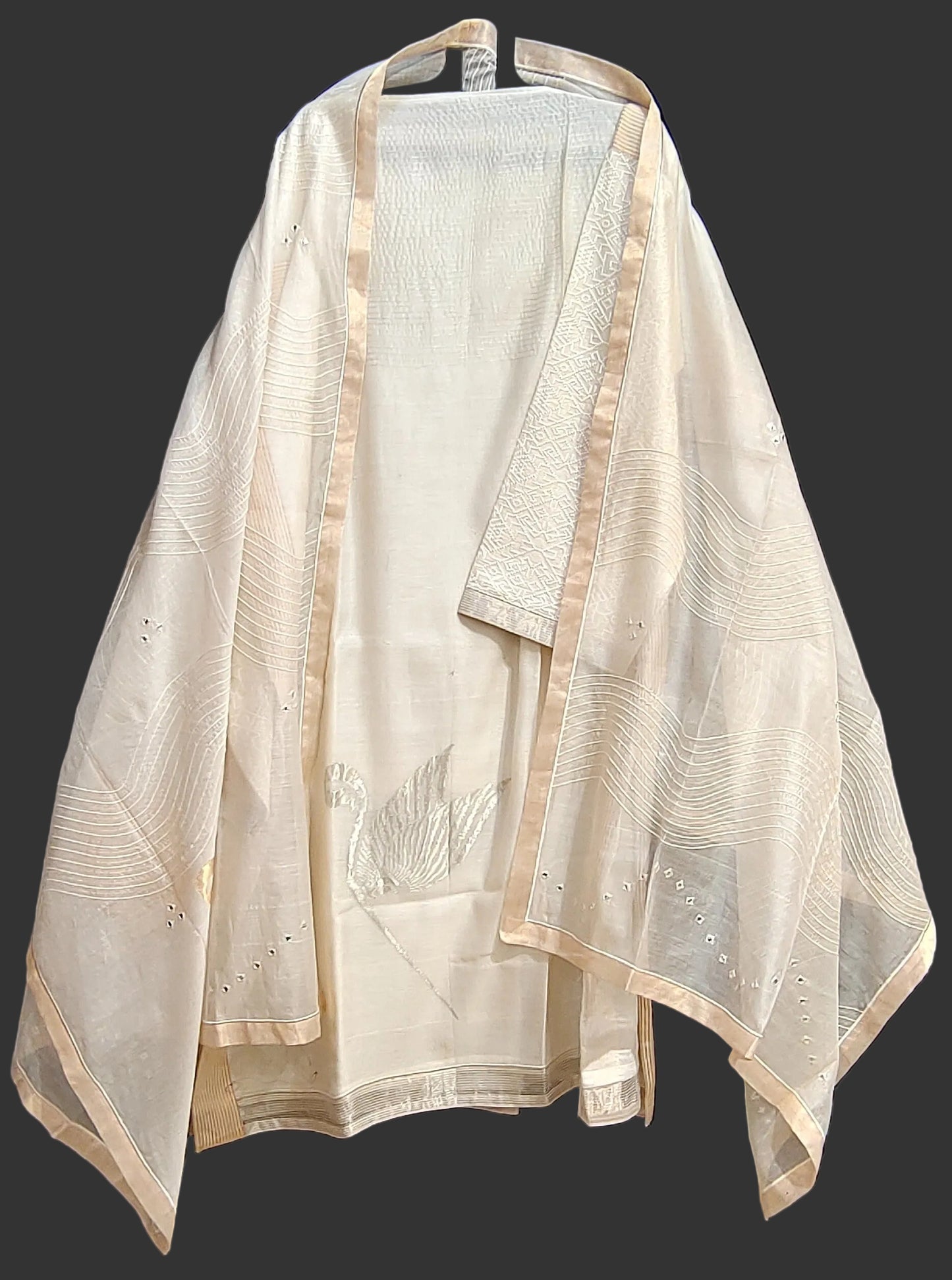 Semi Stitched Formal Chanderi Suitset