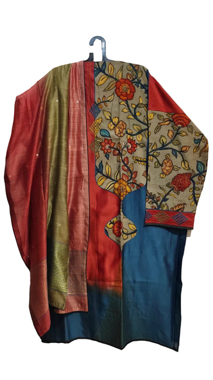 Semi Stitched Formal Chanderi Suitset